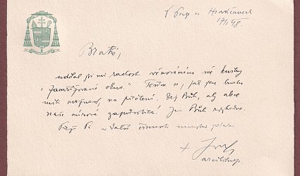 Dopis Karlu Reichelovi.