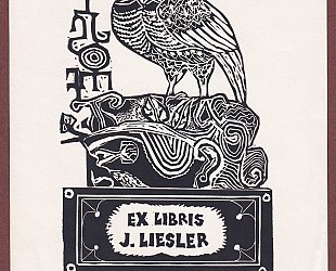 Ex libris J. Liesler. Sova.