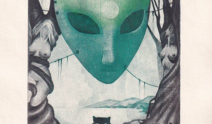 Exlibris Dr. K. Kropík. Honour to Jiřincová.