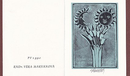 PF 1990 RNDr. Věra Marvanová.