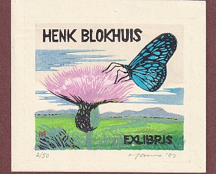 Exlibris Henk Blokhuis.