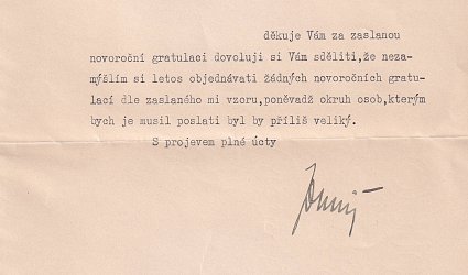 Dopis Jindřichu Vaňkovi.
