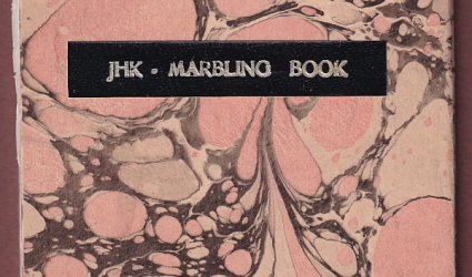 JHK. Marbling Book.