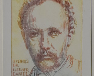 Exlibris Dr. Werner Daniel. Richard Strauss.