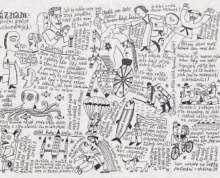 Záznam z výroční schůze hluchoněmých.