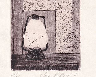 Petrolejová lampa.