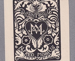 Mein buch. Alfred Möbius. Monogram.