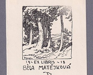 Ex libris Běla Matějková.