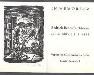 In memoriam Bedřich Beneš Buchlovan.