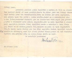 Dopis Vladimíru Nopovi.
