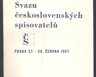 IV. sjezd Svazu československých spisovatelů (protokol). Praha 27. - 29. června 1967.