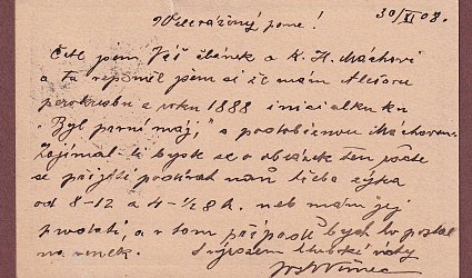 Dopisnice pro Ignáta Herrmanna.