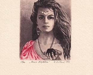 Ex Libris J. Hruška. Maria Magdalena.