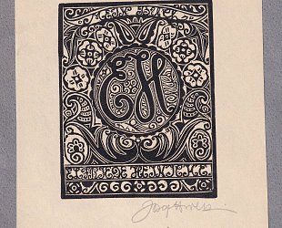 Mein Buch. Elfride Heinicke. Monogram EH.