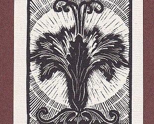 Ex Libris B. Durych. Dekorativní květ.