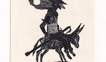 Ex Libris T. Jašková. Don Quijote.