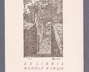 Ex Libris Rudolf Karajs.