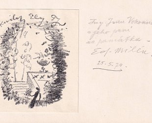 Exlibris s věnováním.