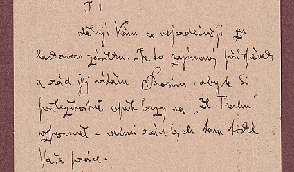 Korespondenční lístek pro Ignáta Herrmanna.