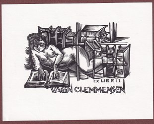 Ex libris Vagn Clemmensen.