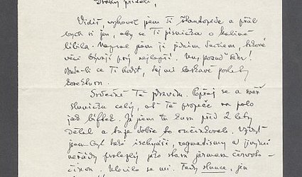 Dopis na dopisním papíře s hlavičkou Městské knihovny na Vinohradech.