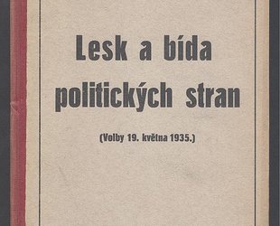 Lesk a bída politických stran. Volby 19. května 1935.