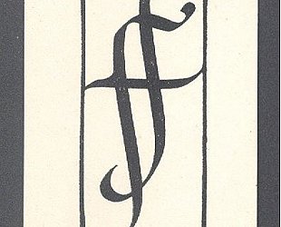 Monogram FF (František Fiala). Monogram v rámečku.