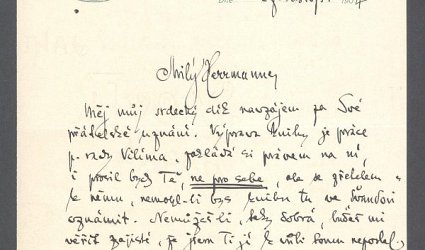 Dopis Ignátu Herrmannovi.