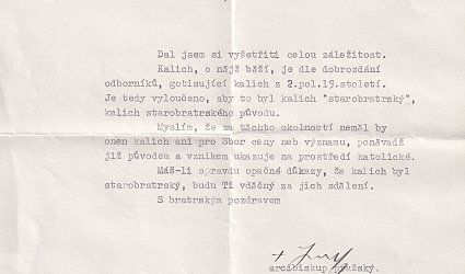 Dopis Karlu Reichelovi.