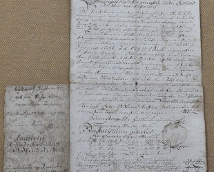 Dědická smlouva o majetku Georga Richtera z Růžové z roku 1759.