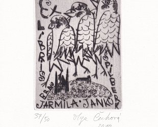 Ex Libris Jarmila Janků. Špilberk Brno.