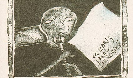 Ex Libris Karel Žižkovský. Krysař.